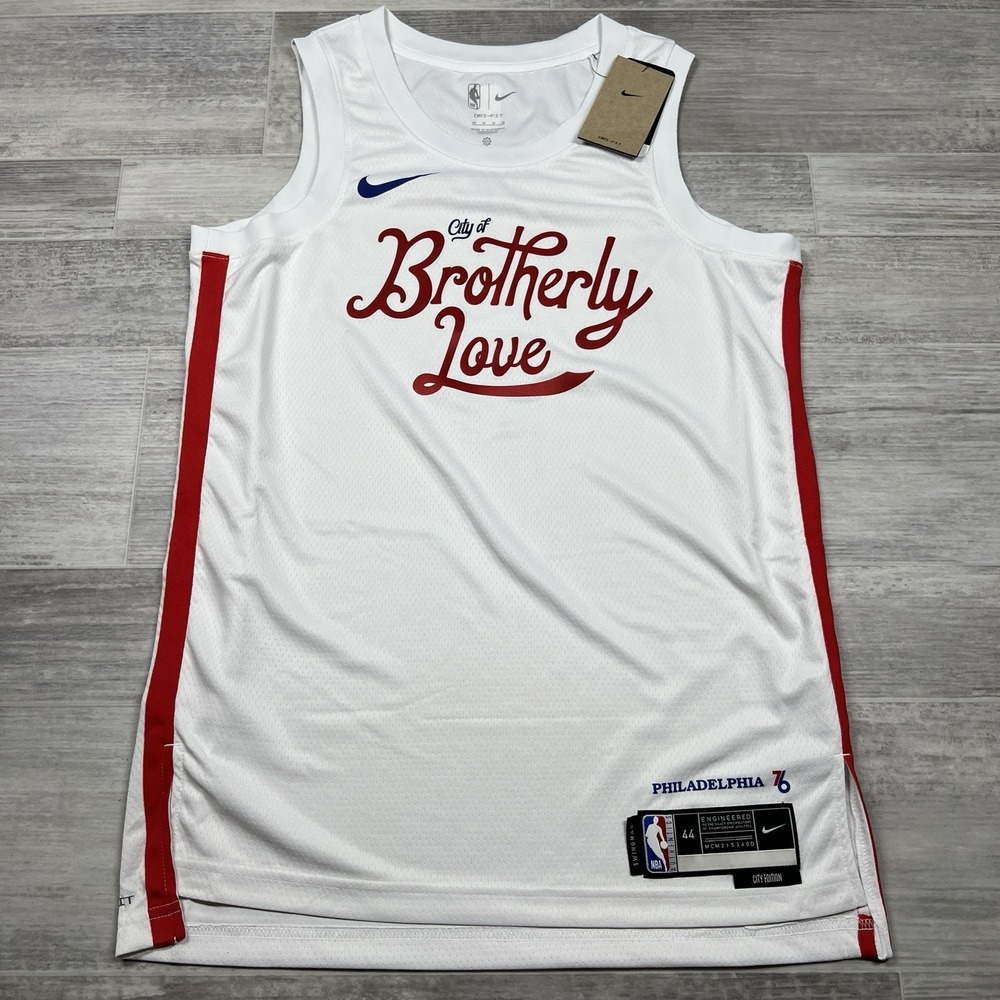 Nike Philadelphia 76ers Authentic Blank City Edition Team Jersey Men's‎ Medium
